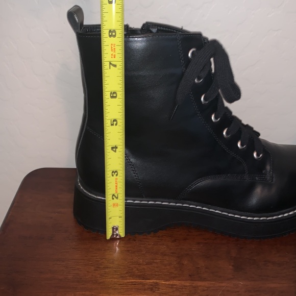 MADDEN GIRL BRAND NEW SIZE 11 JET BLACK & SUPER CUTE COMBAT BOOTS - Picture 10 of 10